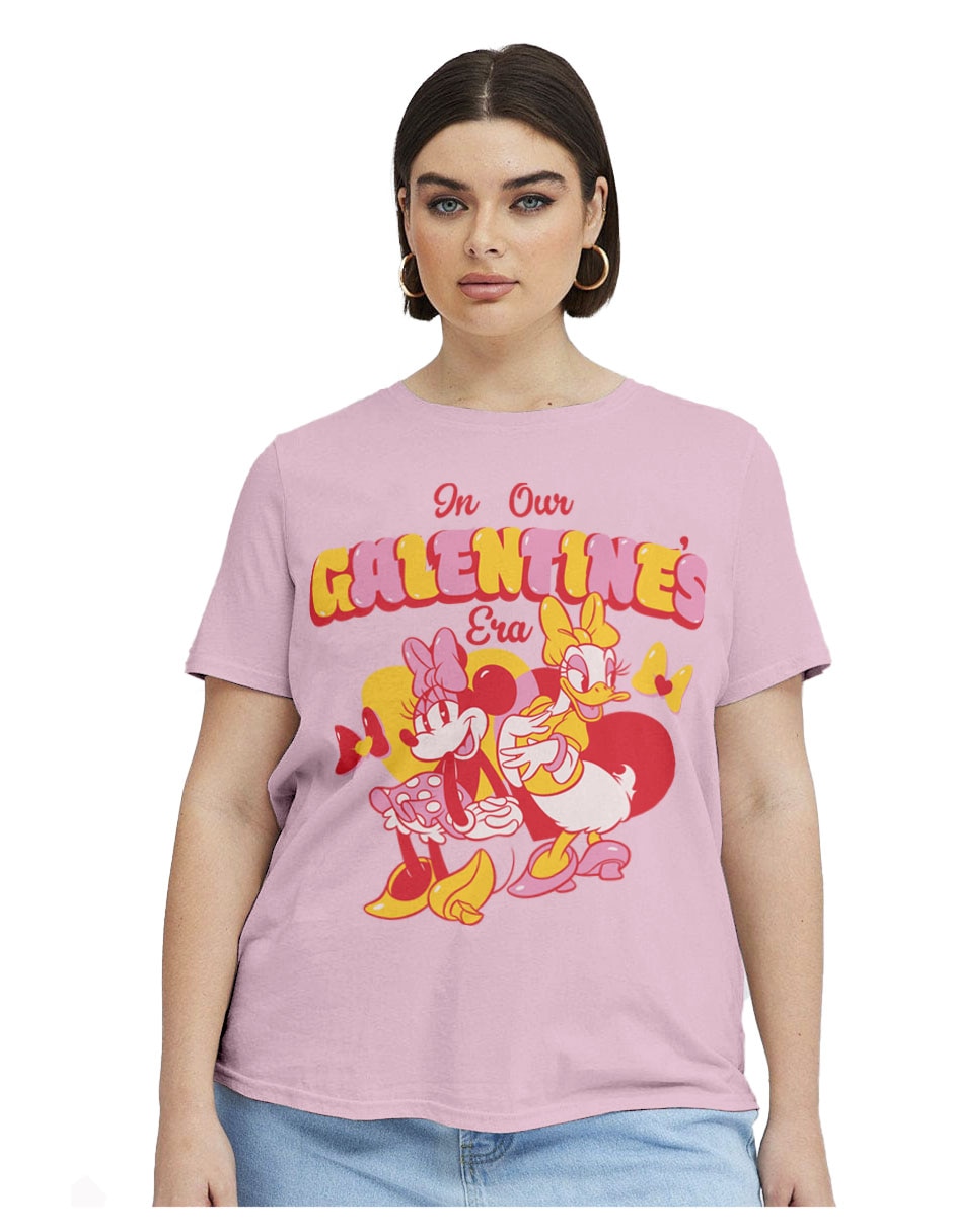 Playera manga corta cuello redondo para mujer