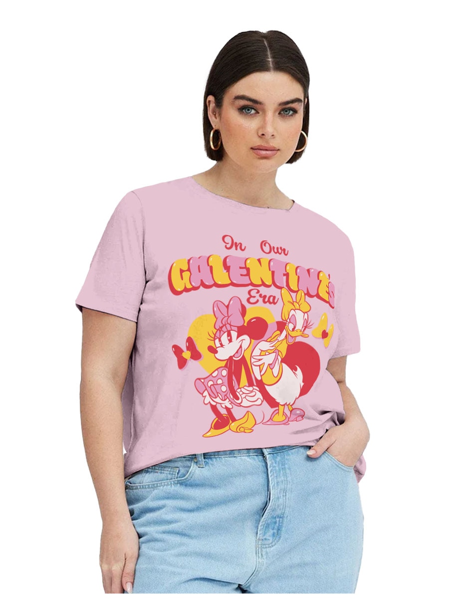 Playera manga corta cuello redondo para mujer 3