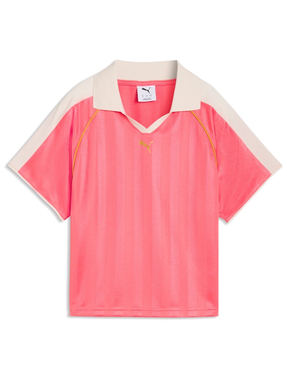 Playera manga corta cuello polo para mujer 5