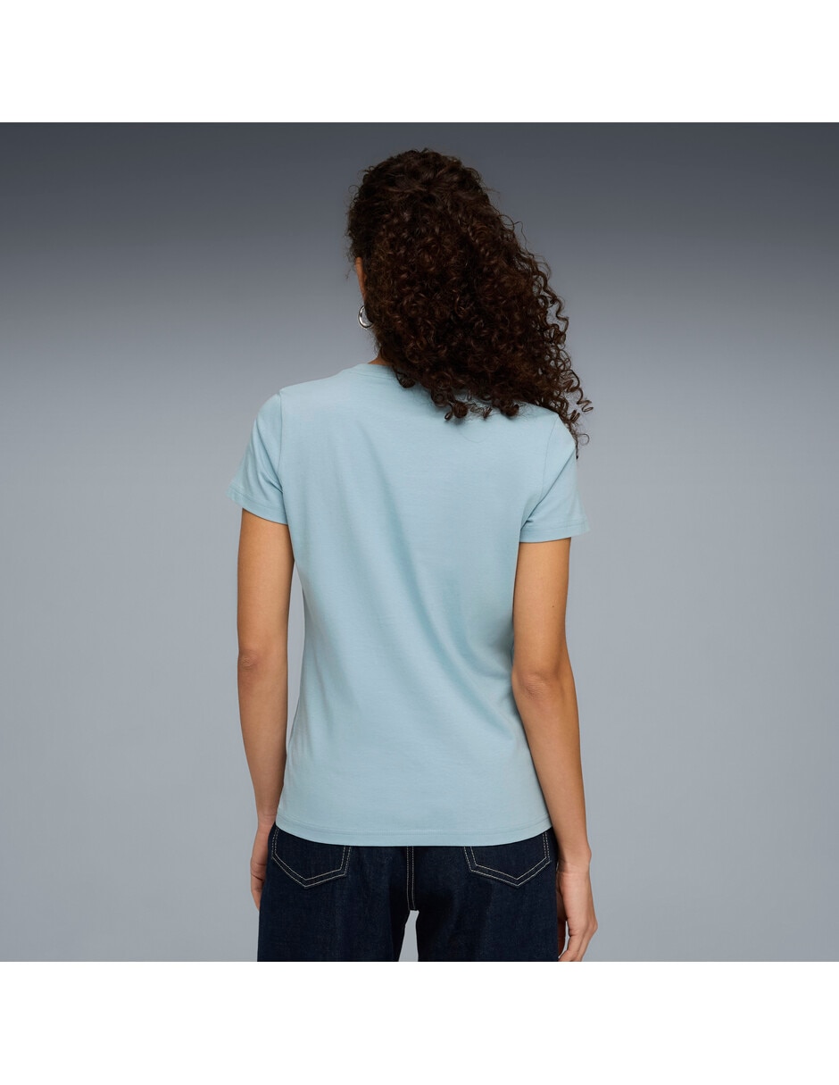 Playera manga corta cuello redondo para mujer 3