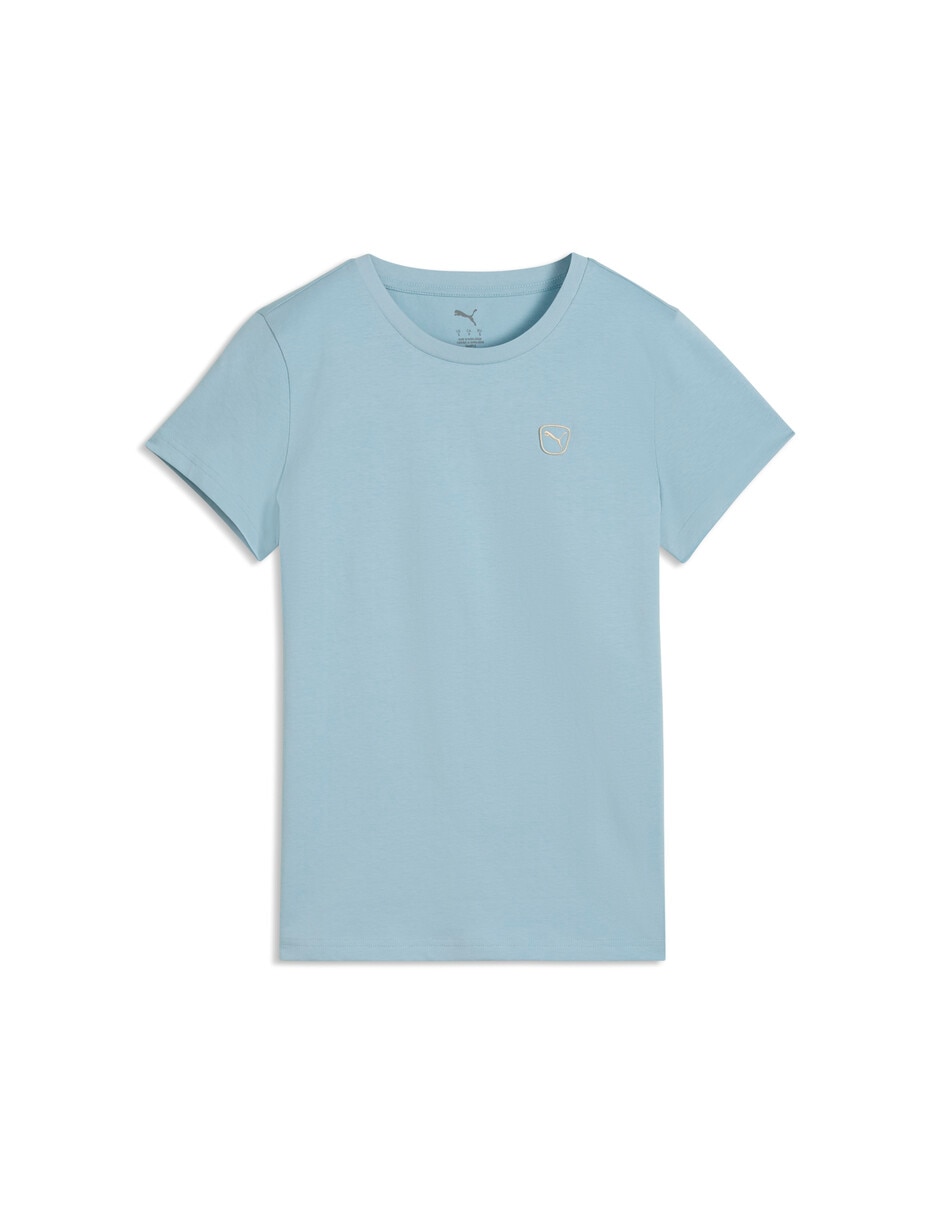 Playera manga corta cuello redondo para mujer 5