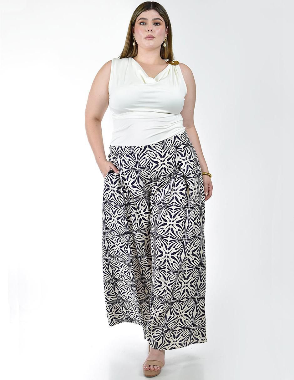 Pantalón relaxed amplio para mujer 4