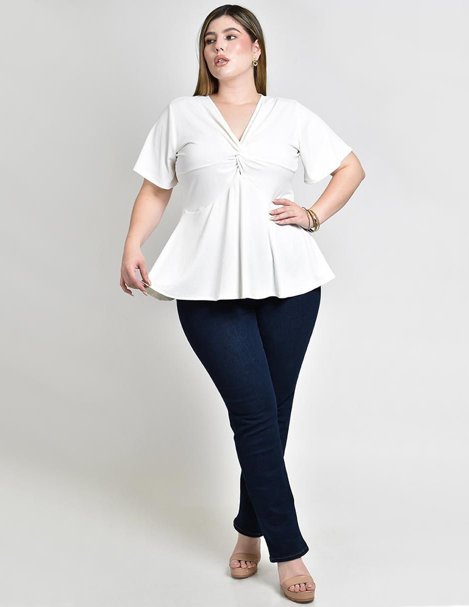Blusa manga corta para mujer 4