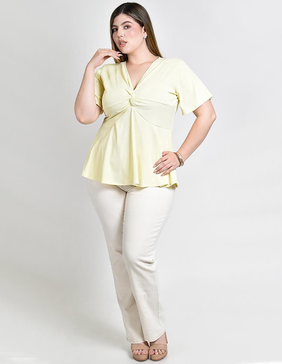 Blusa manga corta para mujer 4