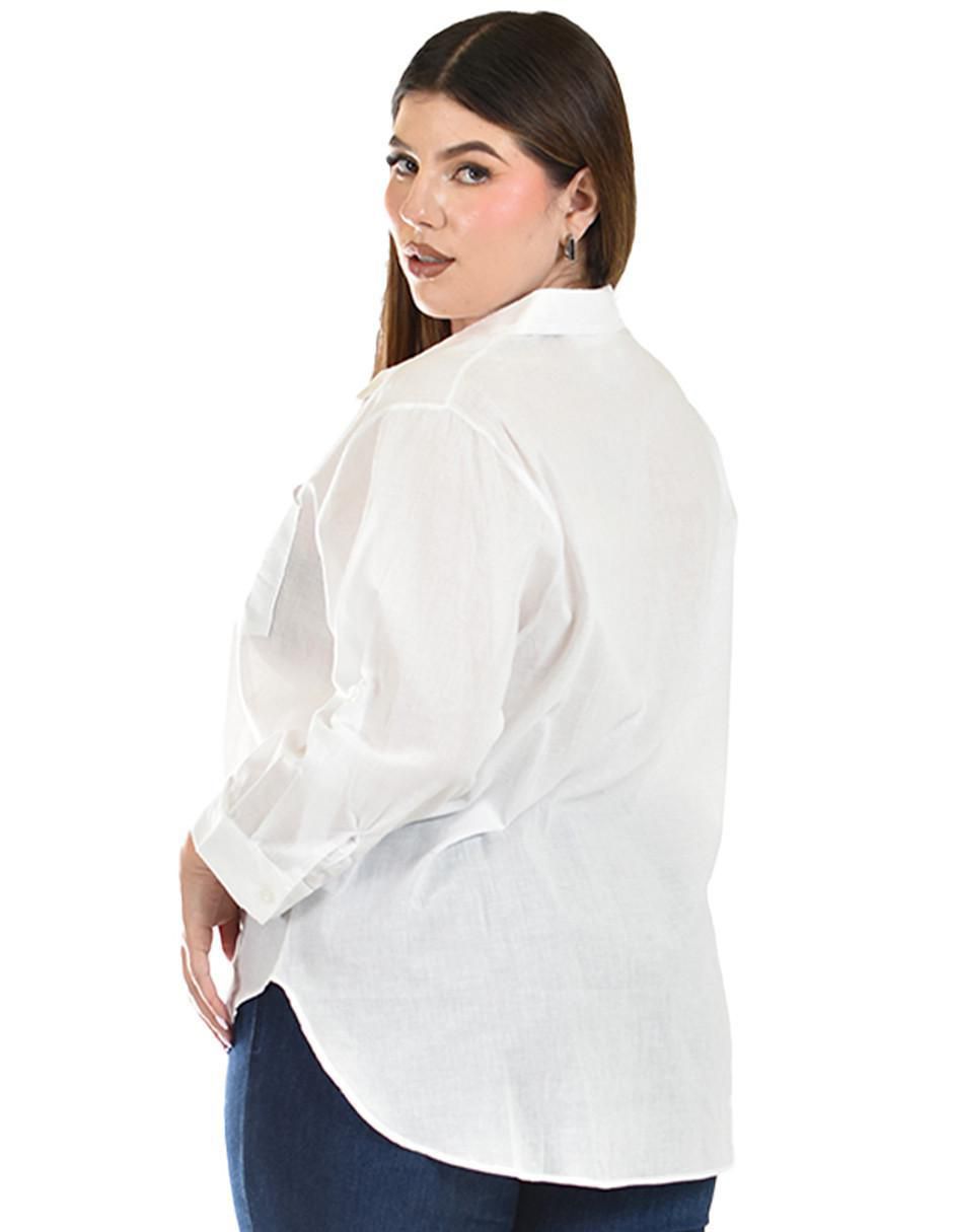 Blusa camisera manga larga para mujer 3