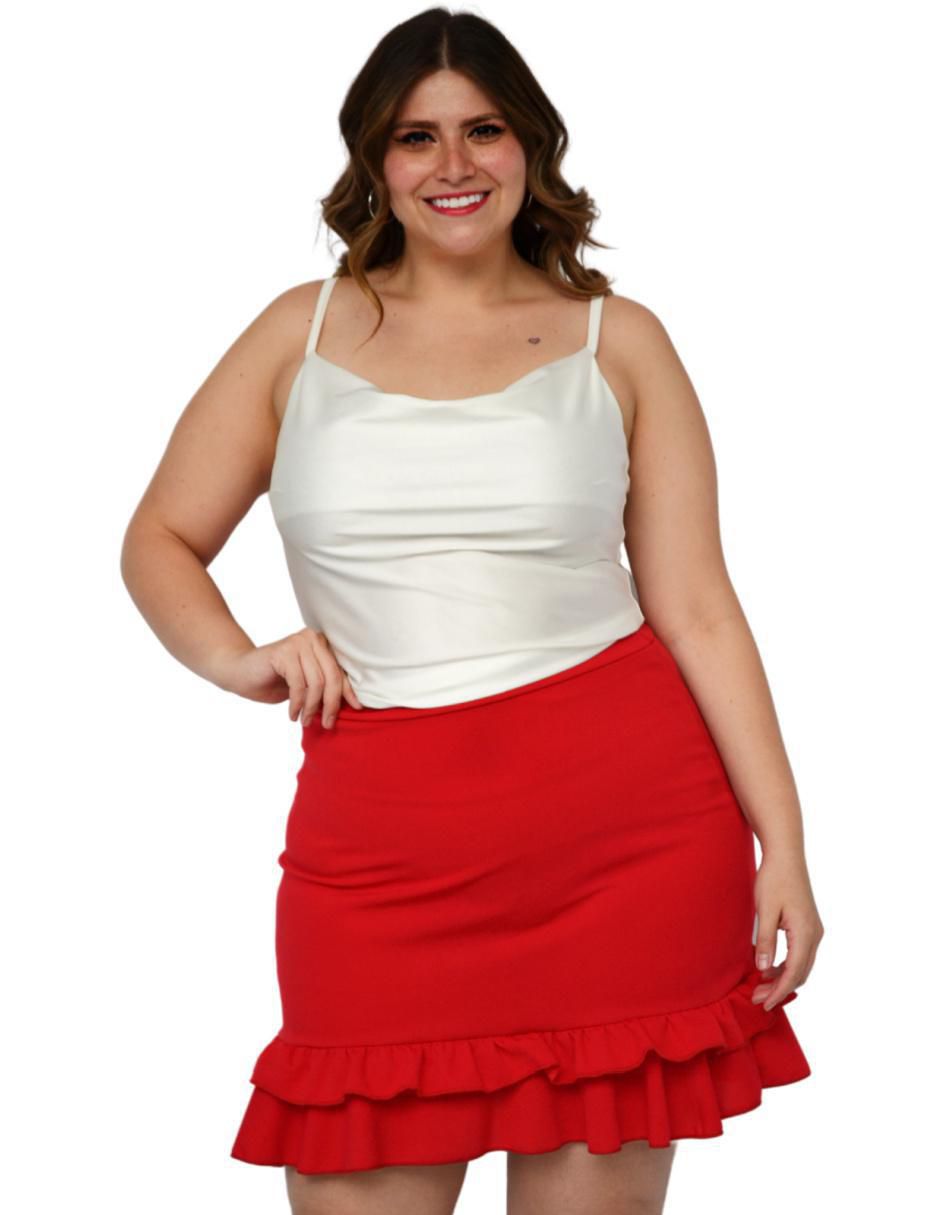 Falda crop a la cintura 5