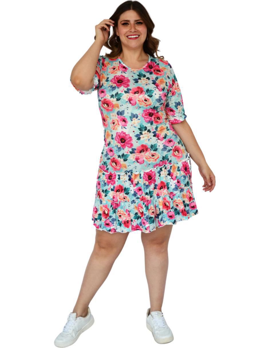Vestido a la rodilla casual para mujer 4