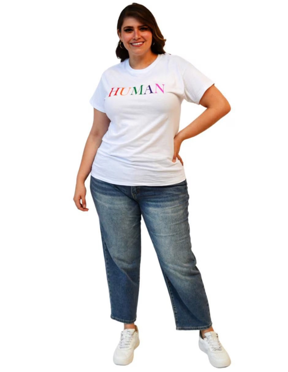 Playera manga corta cuello redondo para mujer 8
