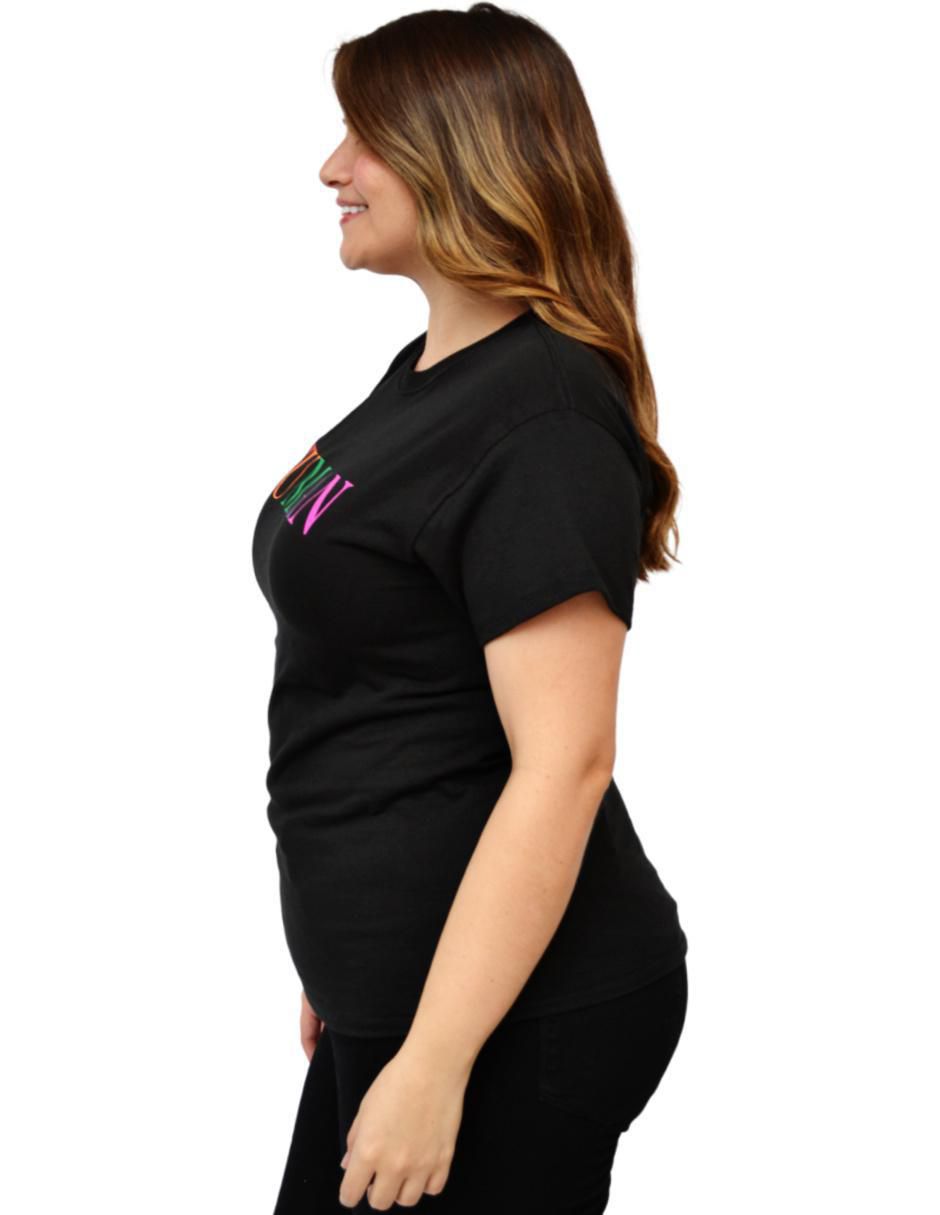 Playera manga corta cuello redondo para mujer 2