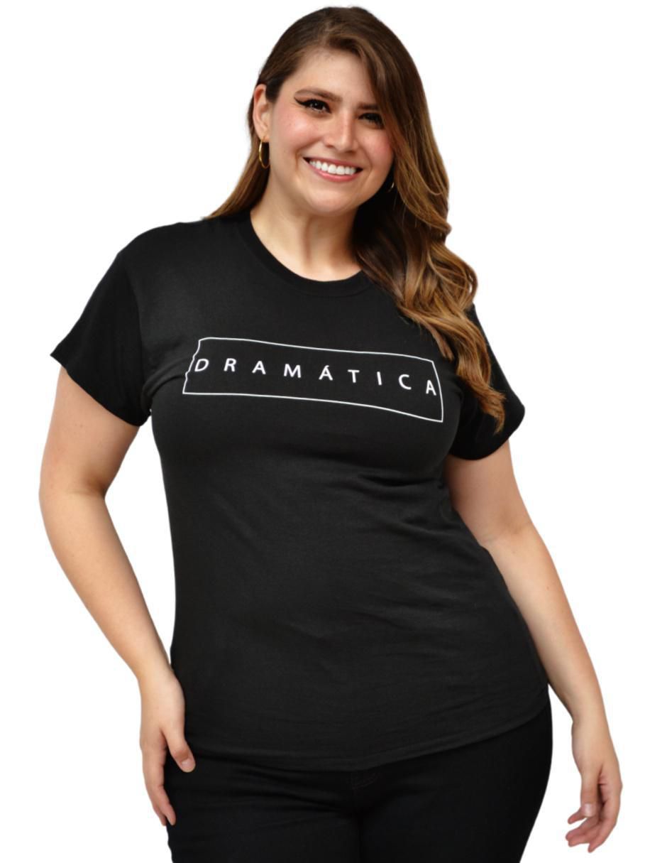 Playera manga corta cuello redondo para mujer