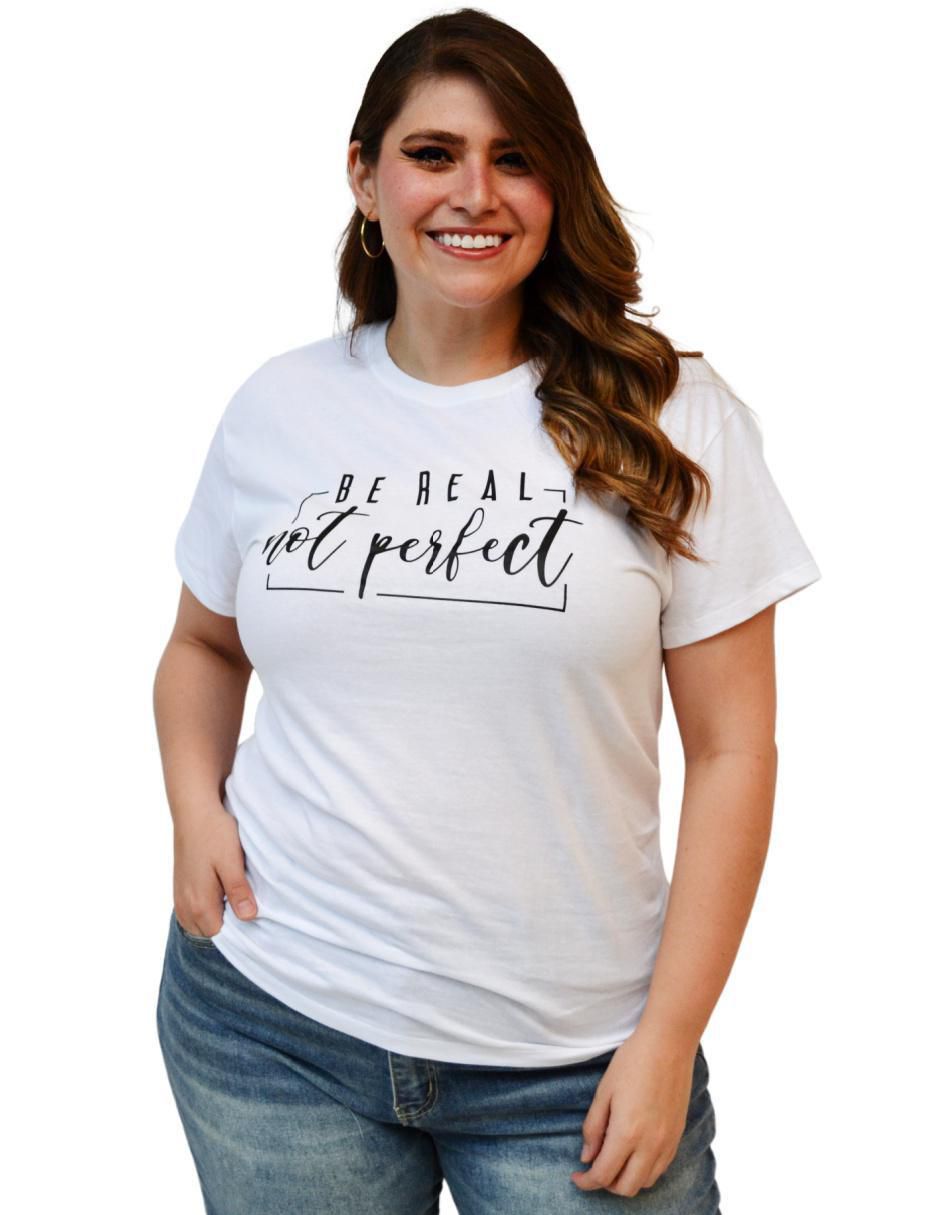 Playera manga corta cuello redondo para mujer Playera manga corta cuello redondo para mujer