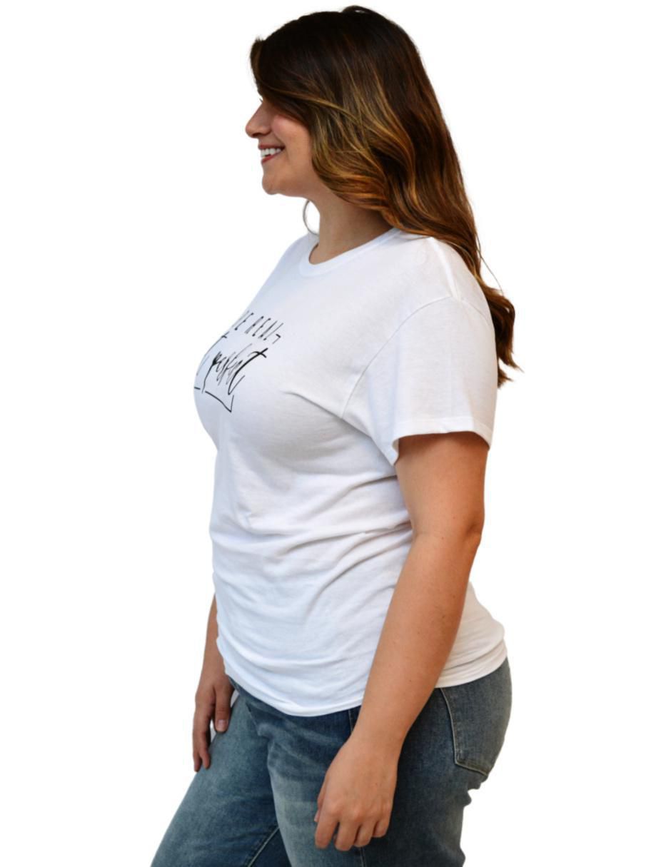 Playera manga corta cuello redondo para mujer 2