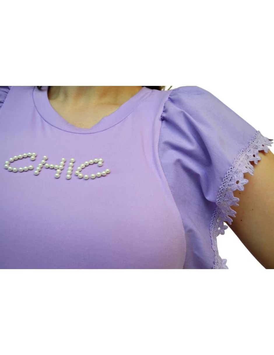 Blusa manga corta para mujer 6