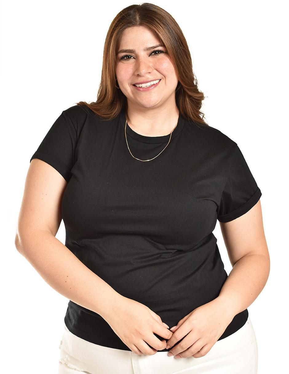 Playera manga corta cuello redondo para mujer Playera manga corta cuello redondo para mujer