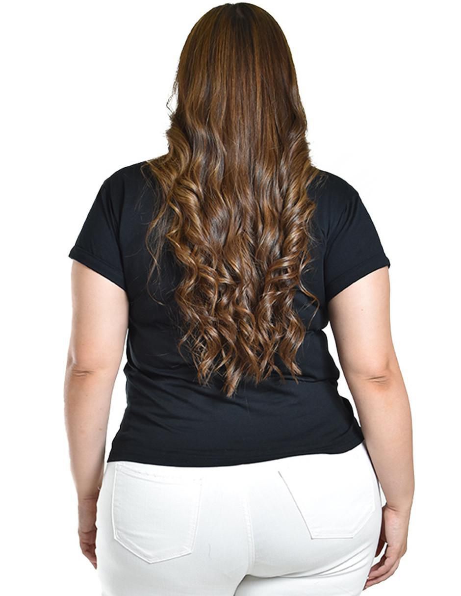 Playera manga corta cuello redondo para mujer 3