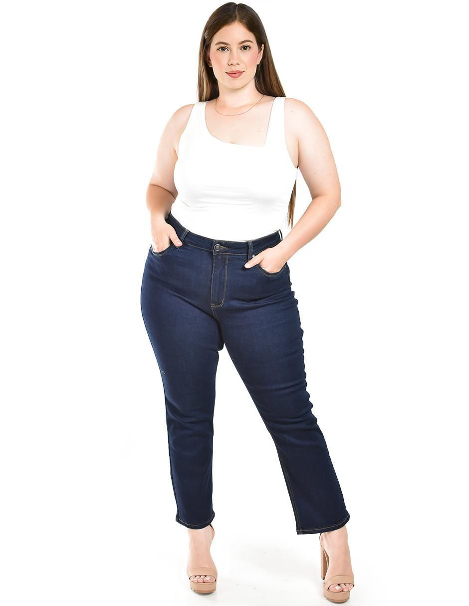 Jeans straight para mujer 4