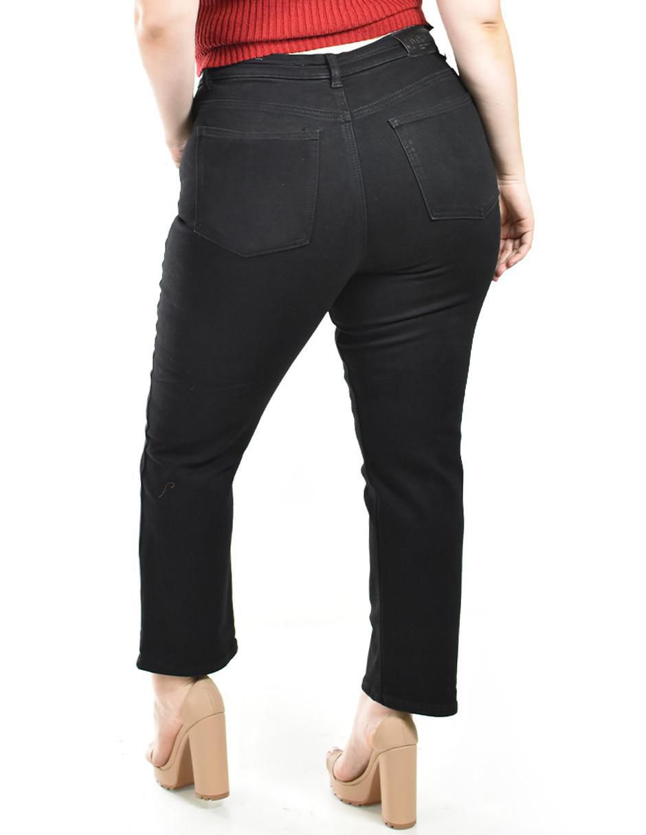 Jeans straight K-Kyr-3723-Negro para mujer 3