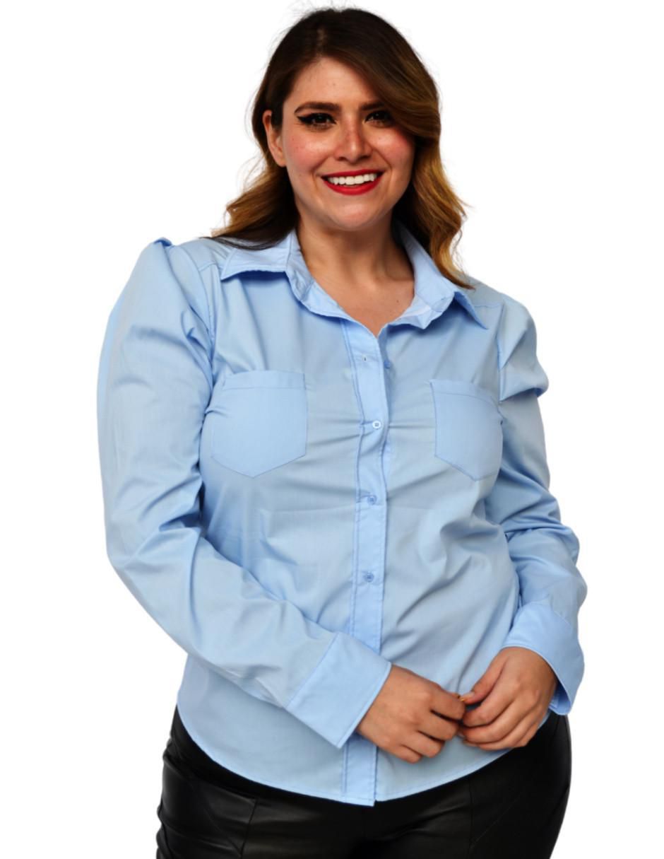 Blusa camisera manga larga para mujer 1